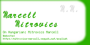 marcell mitrovics business card